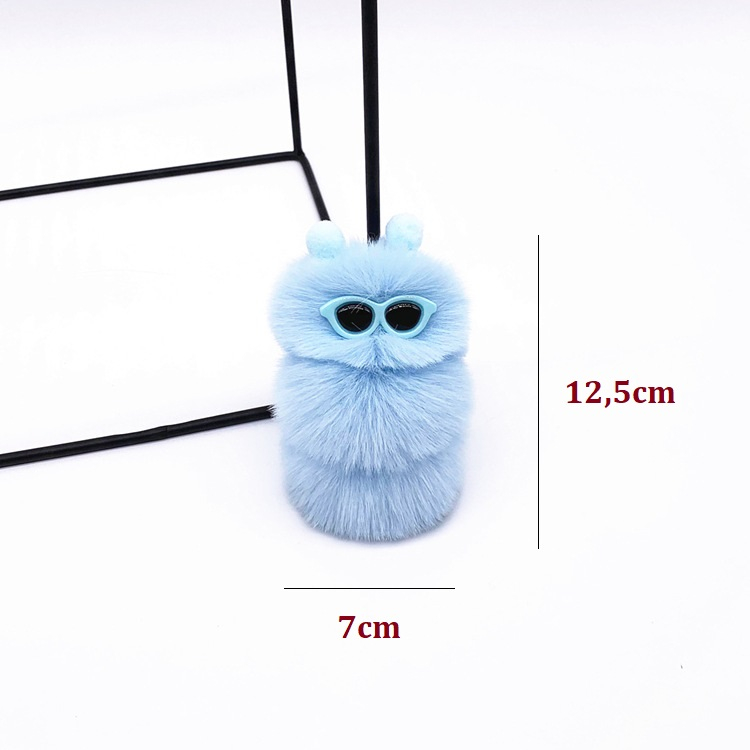 Móc Khóa Hình Con Sâu Bằng Lông Mịn Trang Trí Phòng Ngủ Cho Bé Sơ Sinh