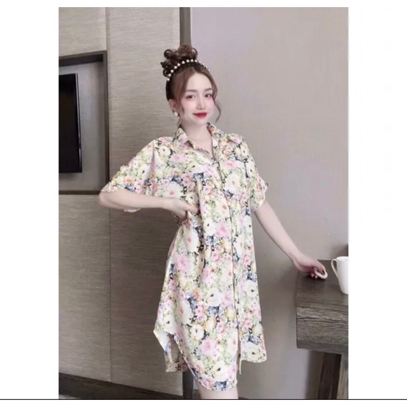ĐẦM SƠ MI LỤA MANGO PHOM XUÔNG
