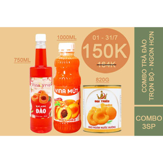 [ COMBO TRÀ ĐÀO ] - Trà trái cây - Trọn bộ - Ngon hơn