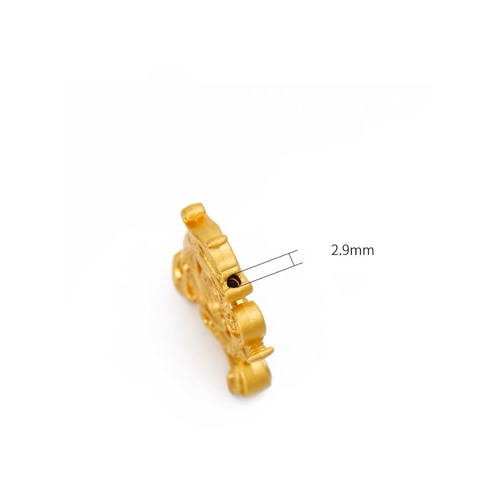 Đế Ghim Nhang Trầm Long Đằng chất liệu Hợp Kim mạ Vàng