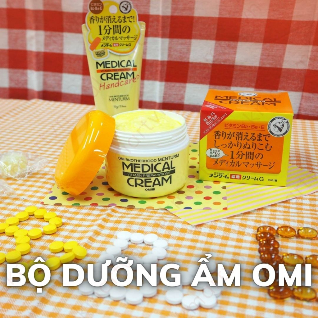 Kem Nẻ Dưỡng Da Nhật bản Omi Menturm Medical Cream Cho Da Khô, Tay Chân Nứt Nẻ