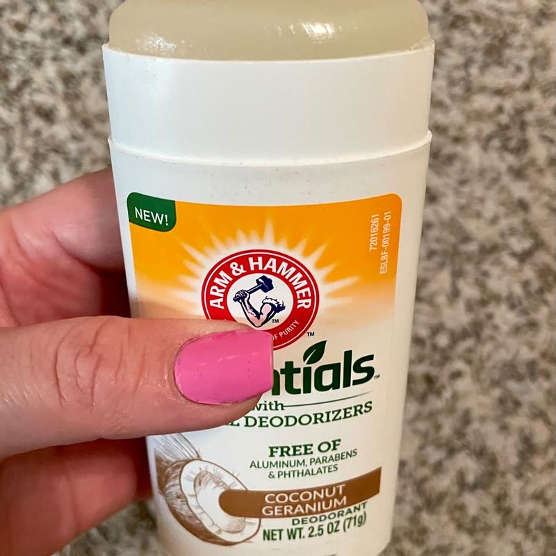 Lăn khử mùi Arm & Hammer Essentials Coconut Geranium sáp trong khử mùi cơ thể 71g