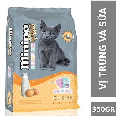 Minino Plus Kitten 350gr - Thức ăn hạt cho mèo con
