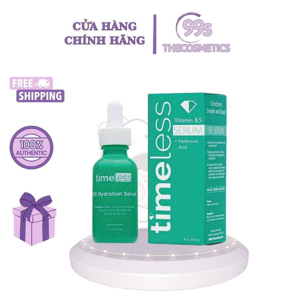 Tinh Chất SERUM Timeless Vitamin B5 + Hyaluronic Acid (30ml)