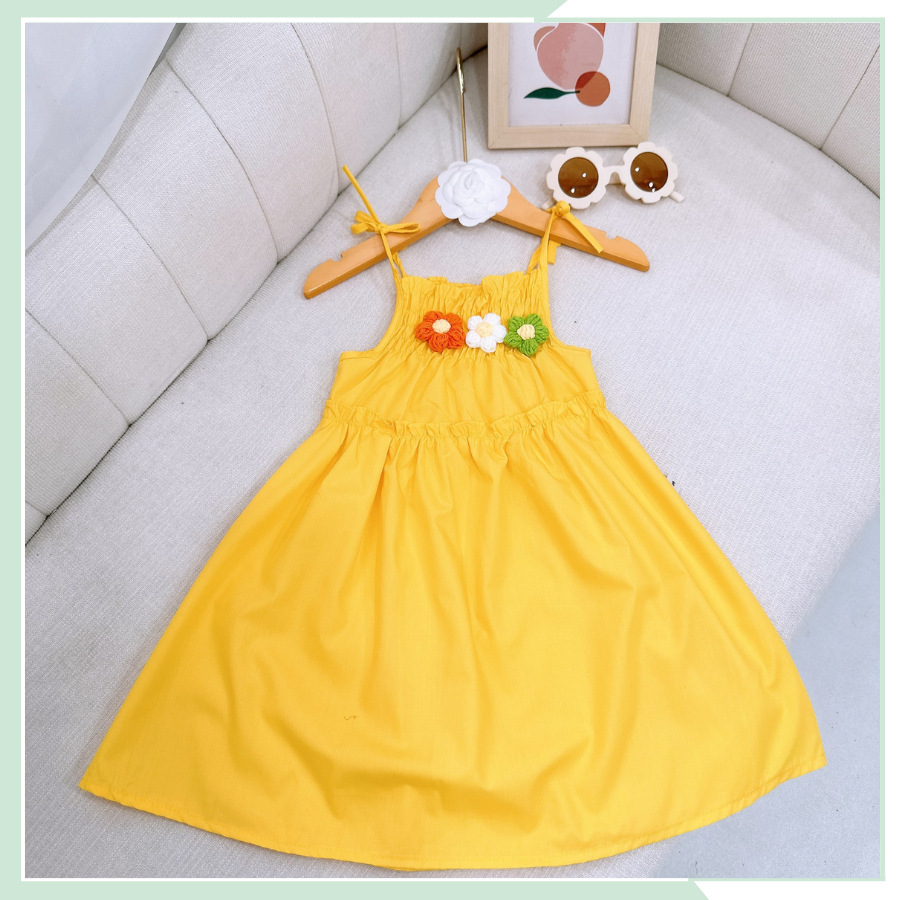 Váy 2 dây cho mẹ và bé size 10 đến 60 kg