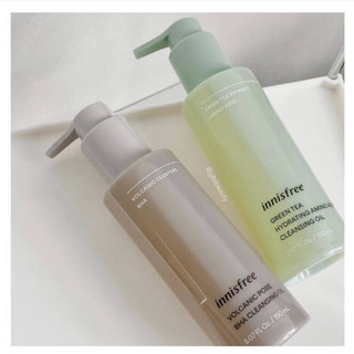 Dầu tẩy trang Innisfree Trà xanh và Tro Than Núi lửa 150ML