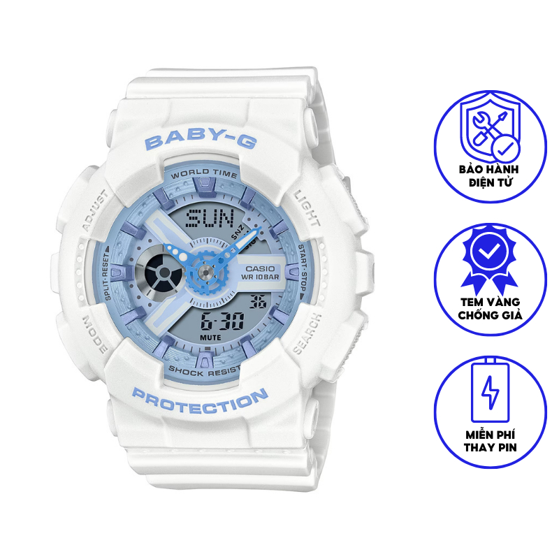 Đồng Hồ Casio Nữ Dây Nhựa BABYG BA-110XBE-7A Chính Hãng