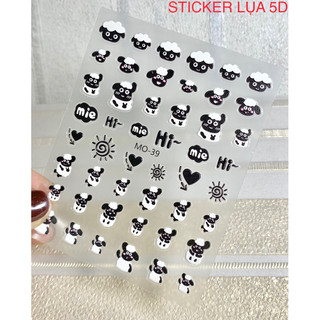 Sticker hình dán 5D Cừu Vui Vẻ