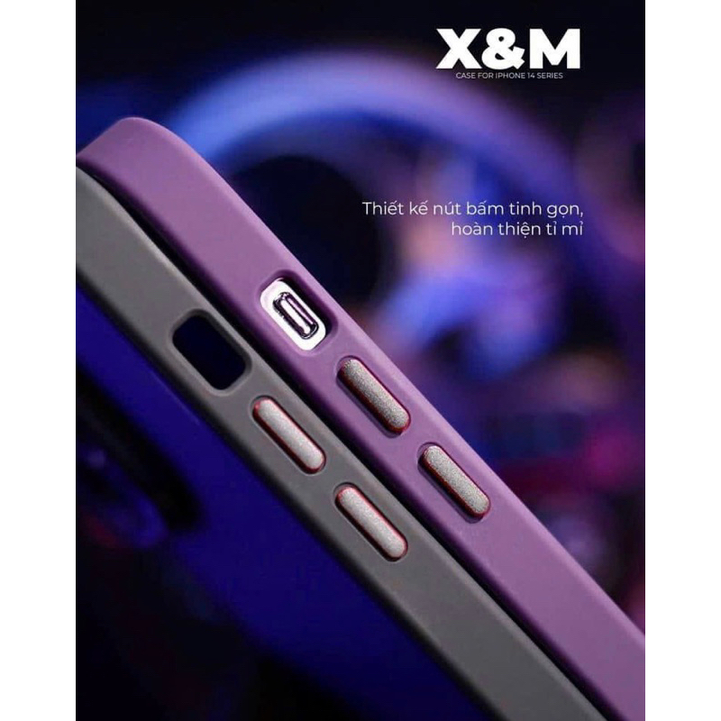 Ốp lưng X&M nhám bảo vệ camera cho iPhone 14 Pro Max/ 14 Pro/ 13 Pro max/ 12 Pro max chống vân tay bảo vệ máy siêu đẹp