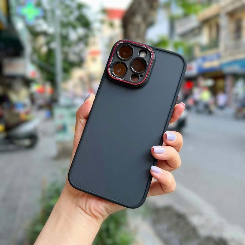 Ốp lưng X&M nhám bảo vệ camera cho iPhone 14 Pro Max/ 14 Pro/ 13 Pro max/ 12 Pro max chống vân tay bảo vệ máy siêu đẹp