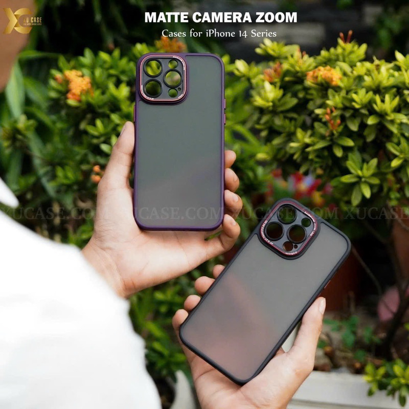 Ốp lưng X&M nhám bảo vệ camera cho iPhone 14 Pro Max/ 14 Pro/ 13 Pro max/ 12 Pro max chống vân tay bảo vệ máy siêu đẹp