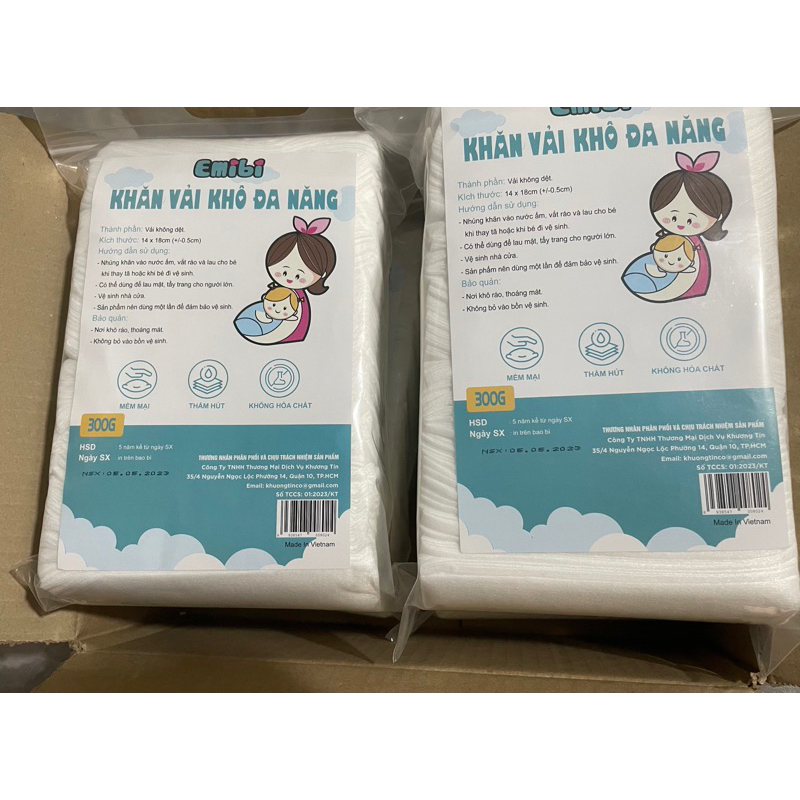 Khăn Khô Đa Năng Gói 300gr
