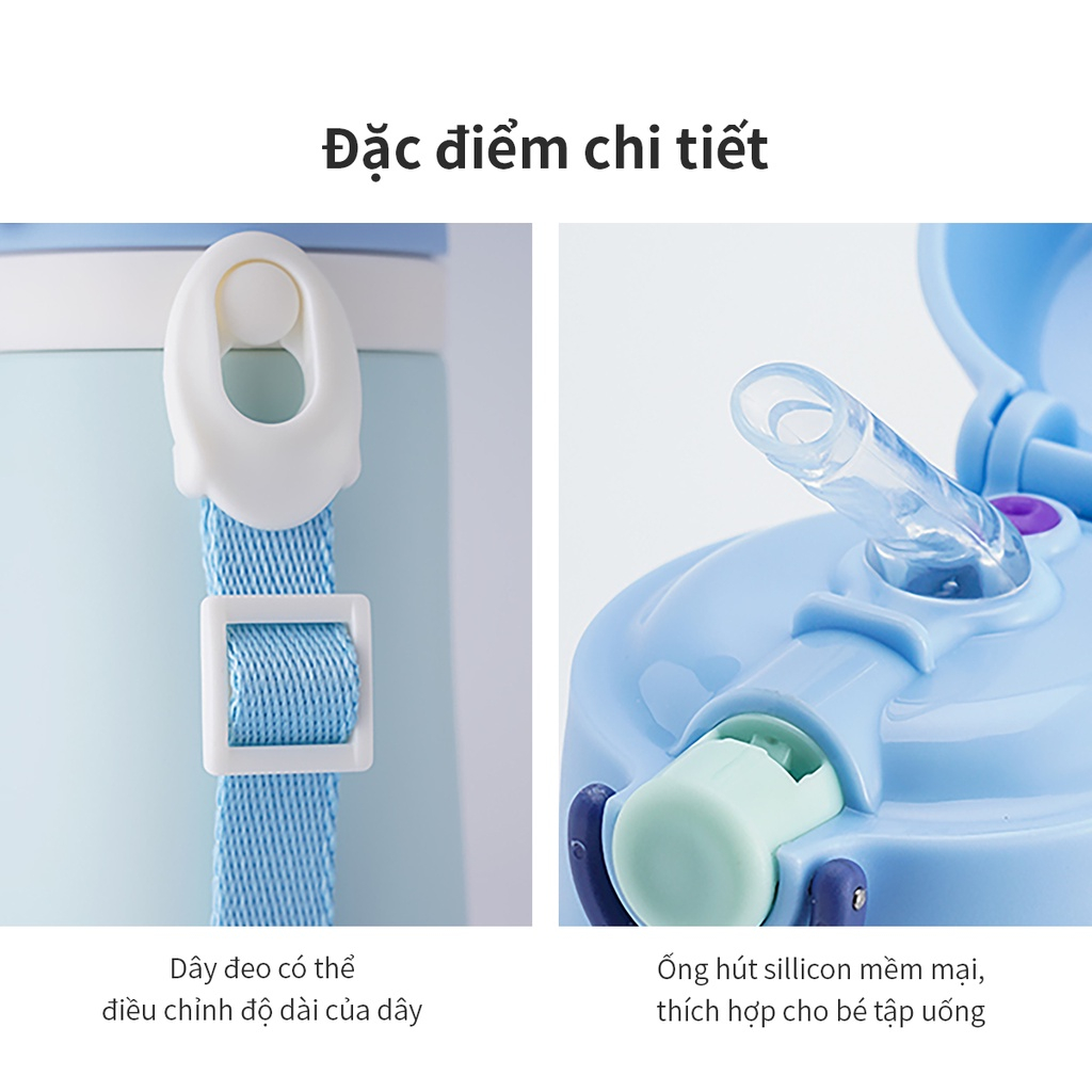 🌺BÌNH GIỮ NHIỆT TRẺ EM LOCKNLOCK LHC4236 COZY KIDS STRAW TUMBLER - 330ML - CHÍNH HÃNG