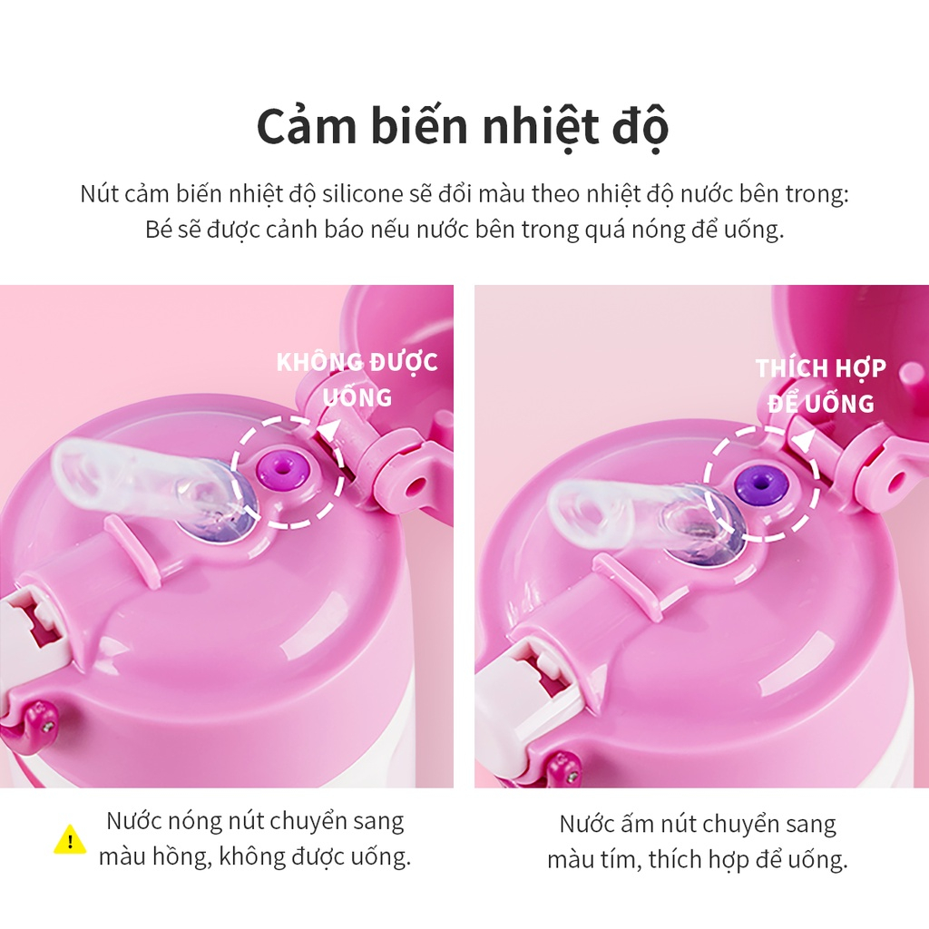 🌺BÌNH GIỮ NHIỆT TRẺ EM LOCKNLOCK LHC4236 COZY KIDS STRAW TUMBLER - 330ML - CHÍNH HÃNG