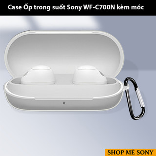 Sony wf-c700n - ốp case tpu trong suốt kèm móc