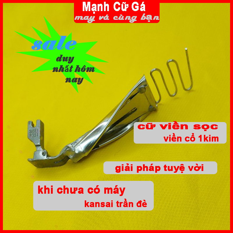 cữ viền cổ viền sọc 1kim giải Pháp tuyệt vời khi không có máy kansai