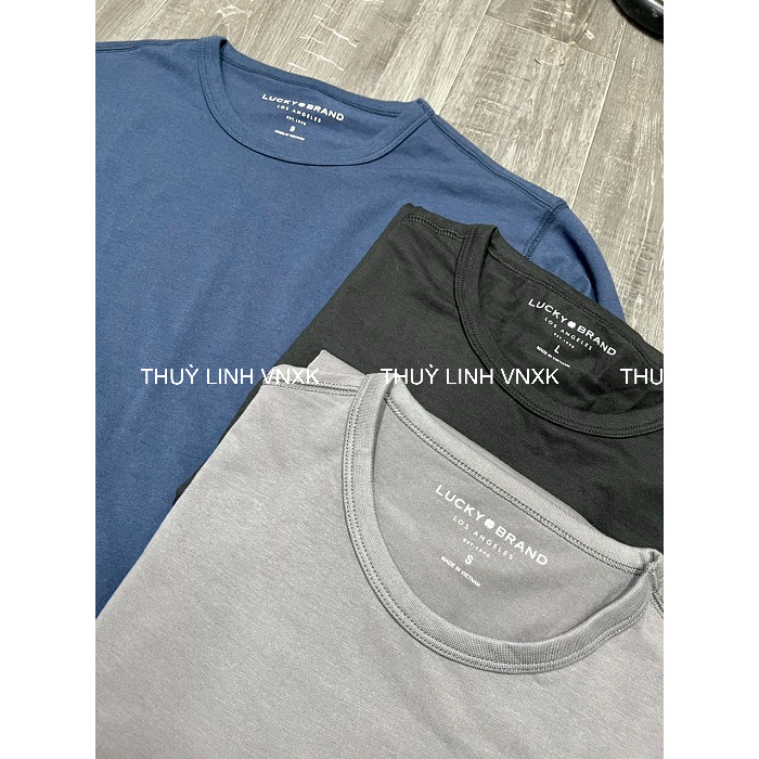 Áo Thun Unisex Tay Dài Cổ Tròn 3 Màu Navy / Xám / Đen