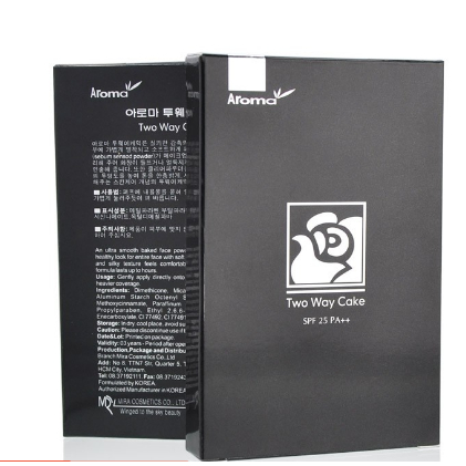 [Chính hãng] Phấn trang điểm AROMA two way cake