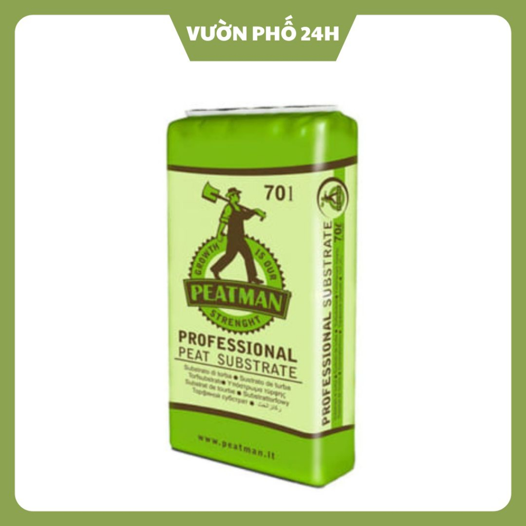 Rêu than bùn Peatman nhập khẩu (Peatmoss) Giá thể rêu than bùn kích thích sự phát triển rễ cây