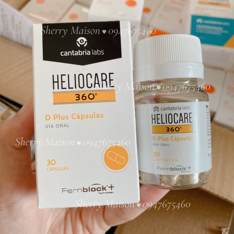 Viên uống chống nắng Heliocare Oral 60 viên/Ultra D/D Plus-Sherry Maison