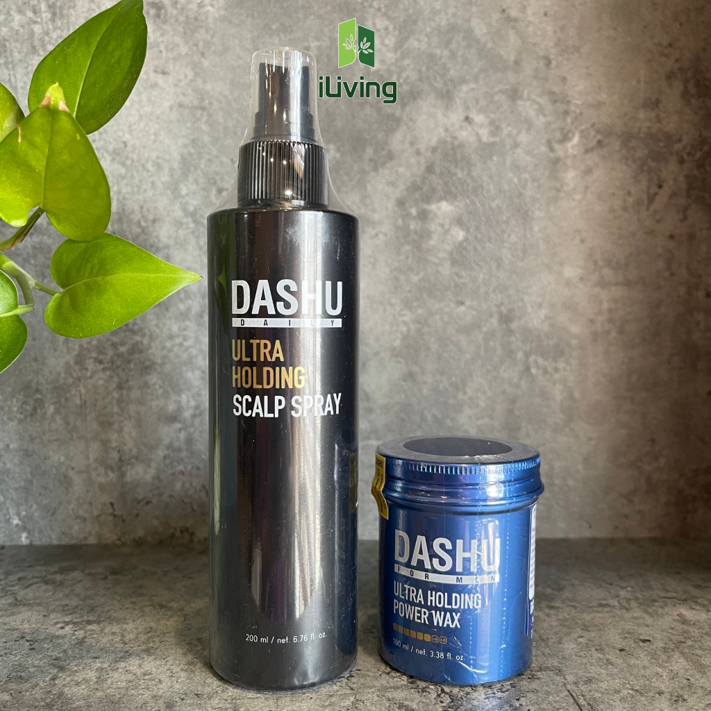 Sáp vuốt tóc Dashu For Men Premium Ultra Holding Power (Màu xanh) 100ml và 15ml ILIVING-DASSVTMX