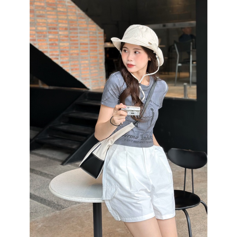 Áo Thun Crop - 8027 - Vermo Industry