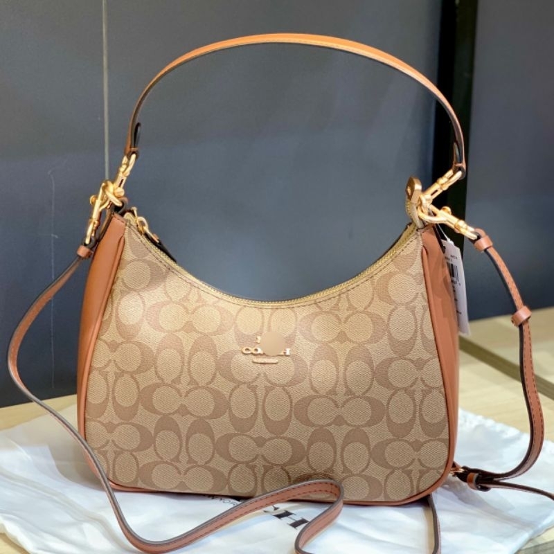TÚI COACH TERI HOBO IN Signature Canvas