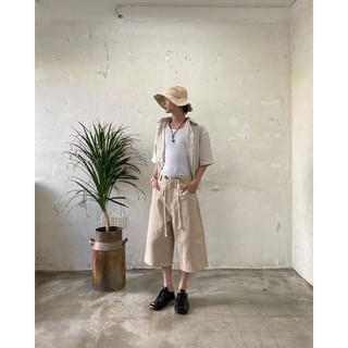 Áo sơ mi tay ngắn linen - daddy old shirt