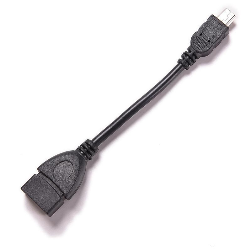 Cáp OTG đầu vuông Mini USB to USB. Cáp cắm USB ô tô