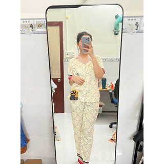 Đồ bộ pijama lụa xước TK 2CE