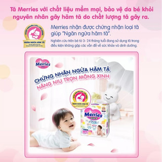 Tã/bỉm dán Merries size M - 64 miếng (Cho bé 6 - 11kg)