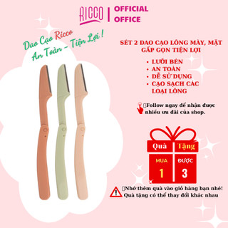 Dao cạo lông mày dạng gấp - ricco
