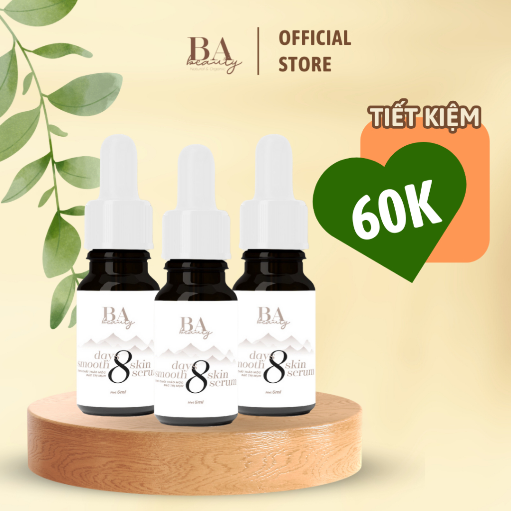 COMBO 3 LỌ Tinh chất Thảo mộc giảm mụn mờ thâm - Babeauty