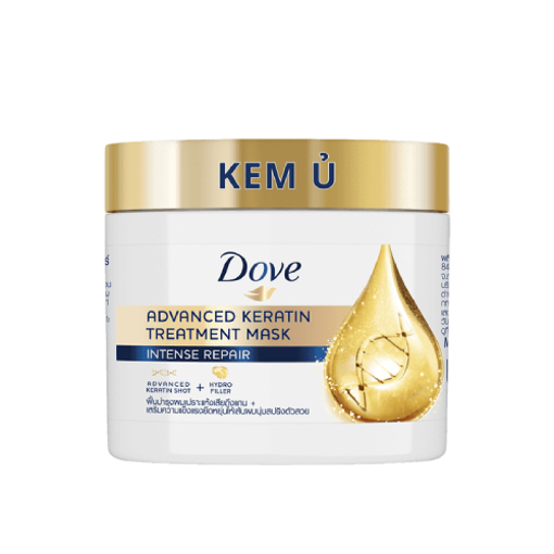Kem Ủ Tóc Dove Keratin Phục Hồi Hư Tổn Cao Cấp 180ml
