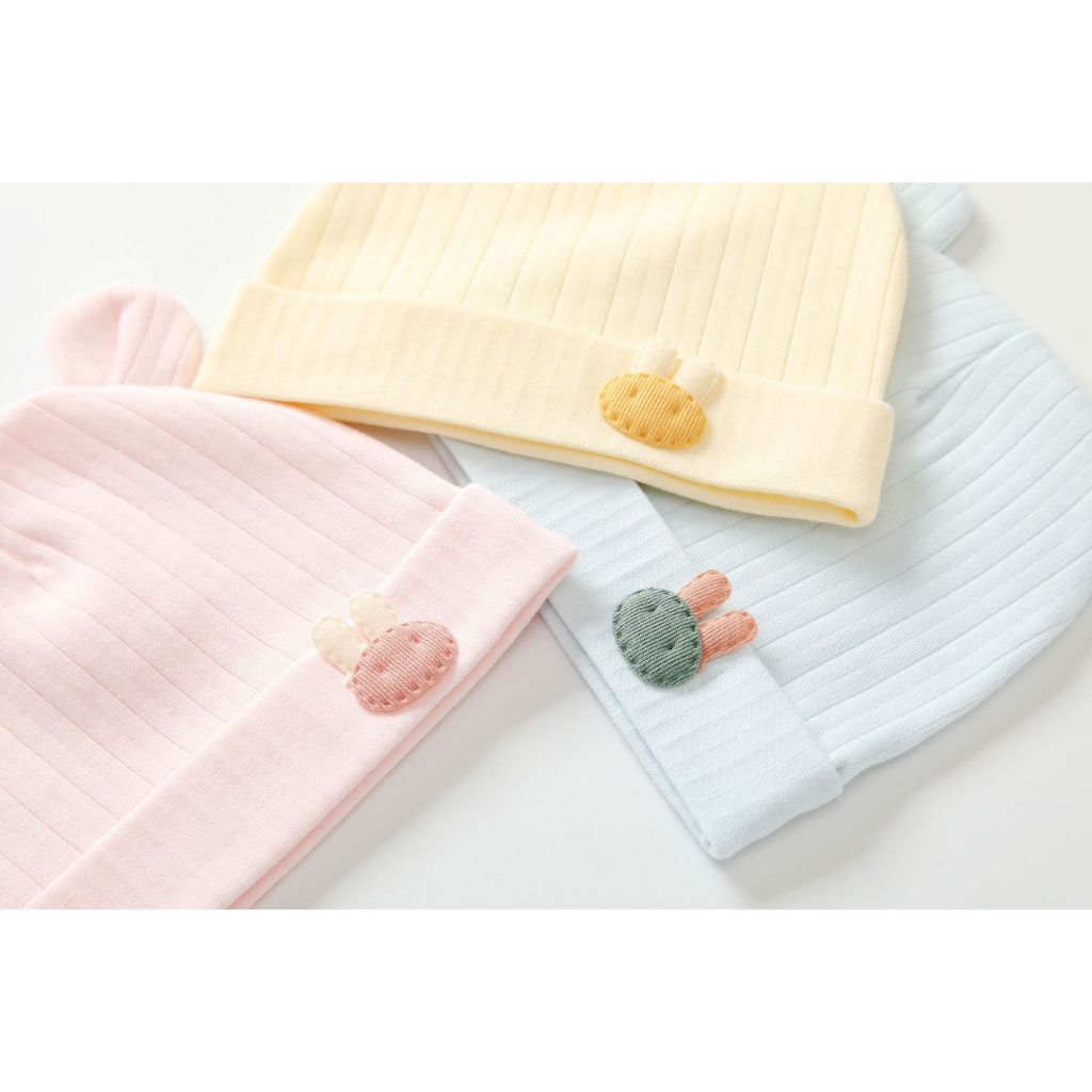 Mũ sơ sinh tai gấu dễ thương cho bé 0-6m