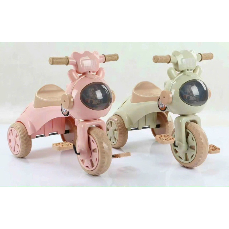 Xe đạp 3 bánh có nhạc và đèn cho bé mẫu Người Ngoài Hành Tinh YYD-511 siêu đẹp và chắc chắn