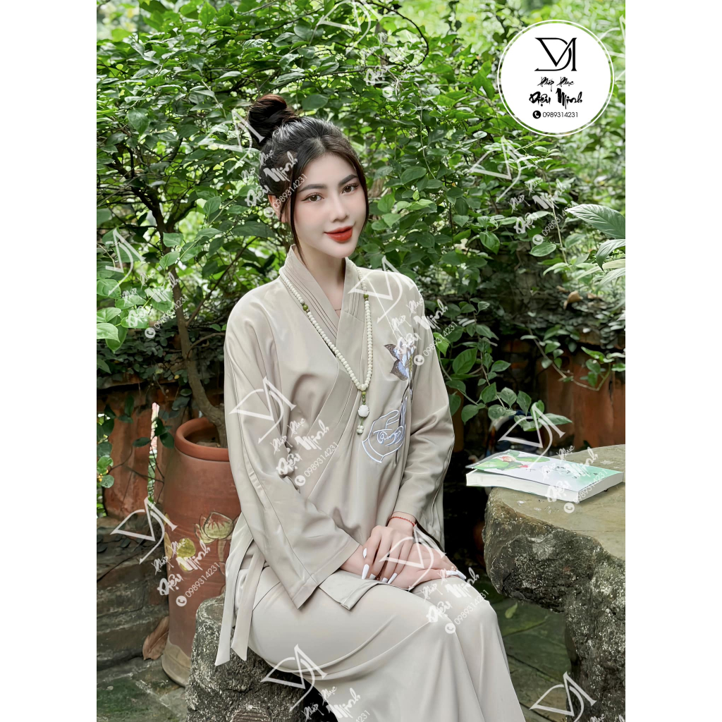 Đồ Lam Đi Lễ Chùa - Pháp Phục Đi Chùa Đồ Lam Bộ Phật Tử Cao Cấp Và Trang Trọng