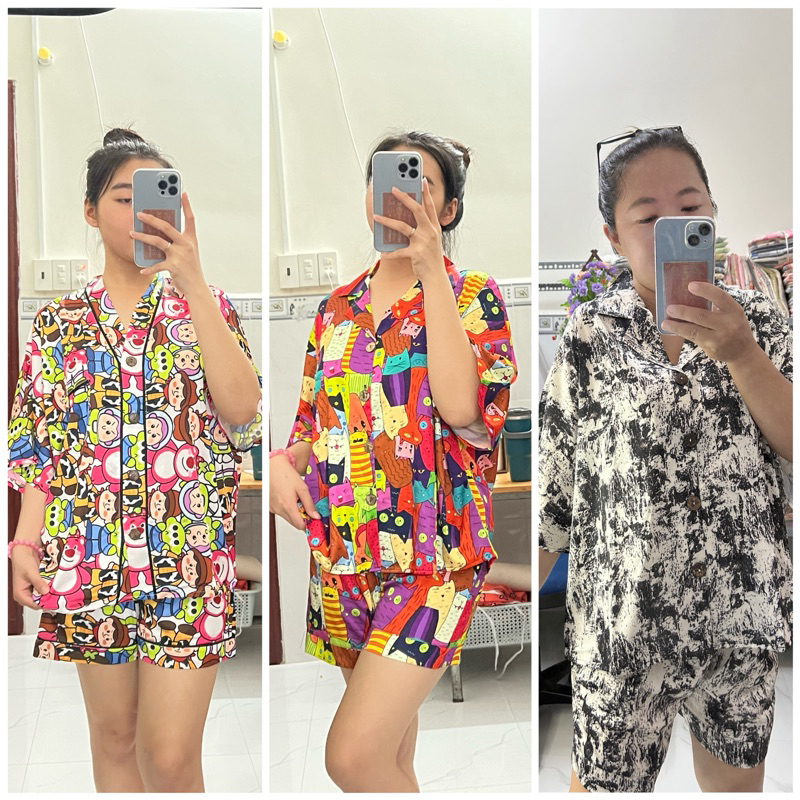 ĐỒ BỘ PIJAMA LỤA MỊN CÁNH DƠI TK 2CE
