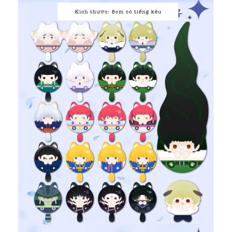 Gấu bông plushie nhân vật Gon/ Killua/ Kurapika/ Hisoka … trong Hunter x Hunter