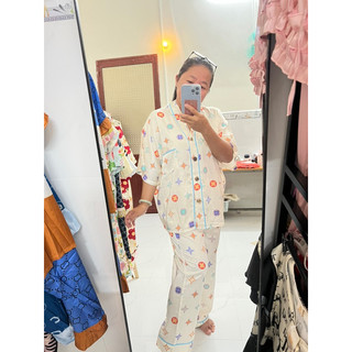 ĐỒ BỘ PIJAMA LỤA MỊN CÁNH DƠI TK 2CE