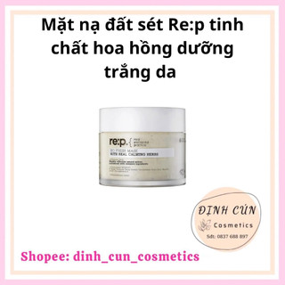Mặt nạ đất sét re:p tinh chất hoa hồng dưỡng trắng da re:p bio fresh mask with real vitality herbs 130g