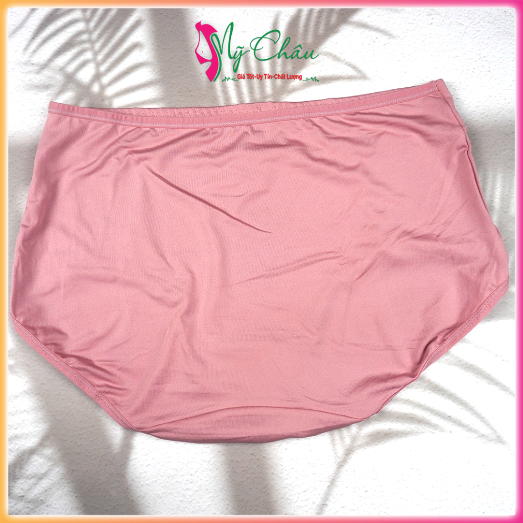 Quần Lót Nữ Thun Lạnh Bigsize Thái Lan SISTERHOOD 777 Chíp Pha Gấm Cạp Cao Mềm Mại Form >70kg - Hàng Nhập Khẩu