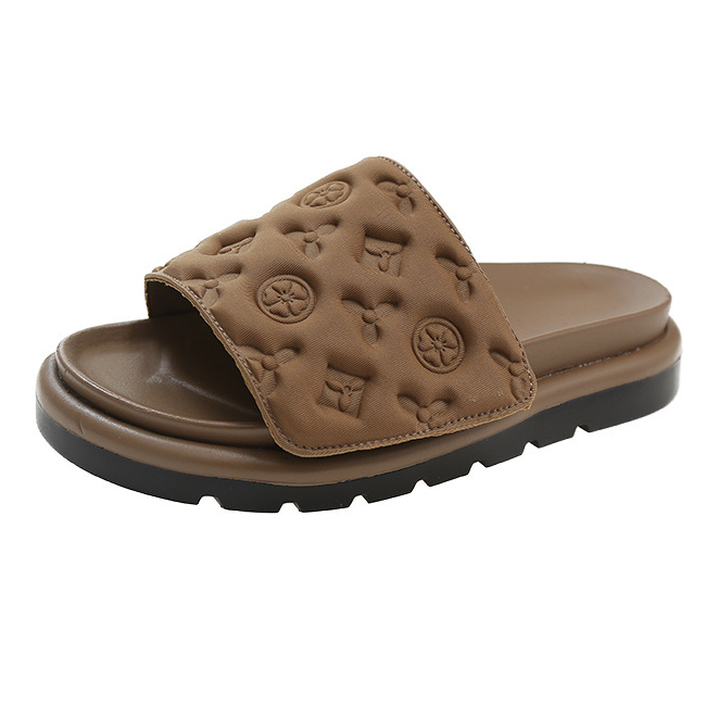 [ZJMJULEE] Dép nữ Ulzzang quai ngang bản L-Eng quai xé dán cao cấp - Dép đi chơi 2023 nịnh chân