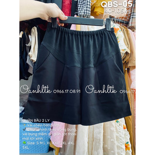 Quần short bầu Quần Đùi Bầu BigSize Cỡ Đại Cho Bầu 70-110kg