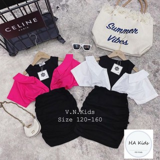 Set body phối áo sơ mi