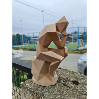 MẪU IN 3D Nhựa - Lowest poly The Thinker - MS30