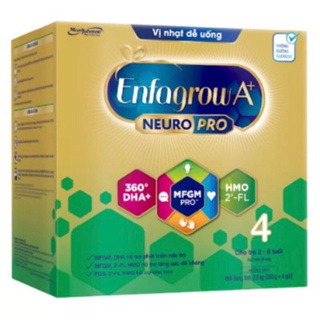 sữa bột Enfagrow A+ 4 NeuroPro vị nhạt thanh mát 2,2kg và 1,7kg