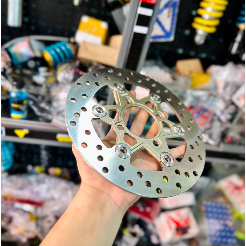 Đĩa Thắng Luna CNC Lòng Nhôm Khoen Inox 304 220mm