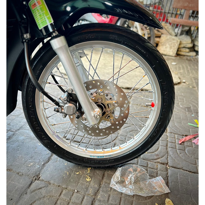 Đĩa Thắng Luna CNC Lòng Nhôm Khoen Inox 304 220mm