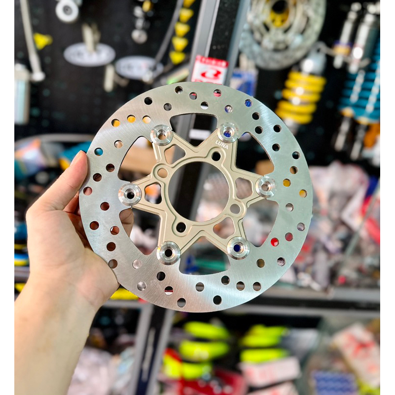 Đĩa Thắng Luna CNC Lòng Nhôm Khoen Inox 304 220mm